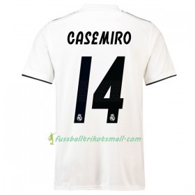 Günstige Fußballtrikots Real Madrid Casemiro 14 2018-2019 Kurzarm Heimtrikotsatz kaufen